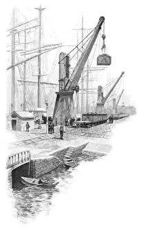 Images Dated 14th September 2006: Loading coal at Newcastle, New South Wales, Australia, 1886.Artist: WC Fitler