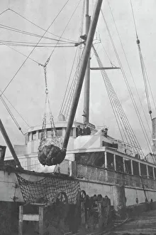 Extraction Prints: Loading copper on ship, between c1900 and 1916. Creator: Unknown