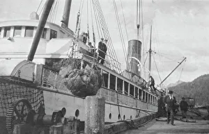 Extraction Prints: Loading copper on ship, between c1900 and 1916. Creator: Unknown