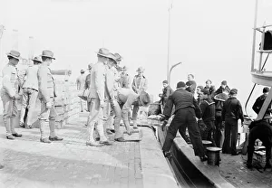 Loading Prints: Loading MEADE, 1913. Creator: Bain News Service