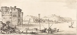 Merchandise Prints: Loading Merchandise, probably c. 1630. Creator: Jacques Callot
