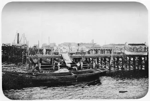 Dockside Prints: Loading Up With Nitrates, 1911