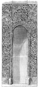 The Loan Collection, South Kensington Museum: doorway carved in pine-wood, (Russian), 1868. Creator: Unknown