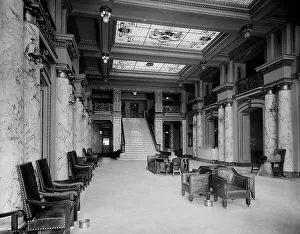 Spacious Prints: Lobby, Hotel Richmond, Richmond, Va. between 1900 and 1920. Creator: Unknown