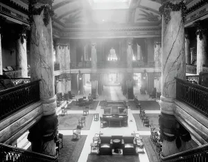 Lobby Prints: Lobby, Jefferson Hotel, Richmond, Va. c.between 1910 and 1920. Creator: Unknown