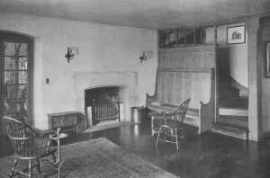 Lobby and stairs to womens lockers, Oakland Golf Club, Bayside, New York, 1923