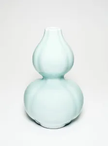 Celadon Gallery: Lobed Gourd-Shaped Vase, Qing dynasty, Qianlong reign mark (1736-1795), c