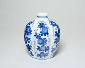 Melon Gallery: Lobed Jar with Melons, Qing dynasty (1644-1911), Yongzheng reign mark and period