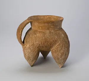 3rd Millennium Bc Prints: Lobed Tripod Cauldron (Li), Longshan culture (c. 2500-2000 BC). Creator: Unknown