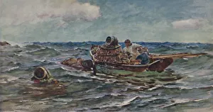 Lobster Pot Prints: The Lobster Catchers, 1886, (1935). Artist: Colin Hunter