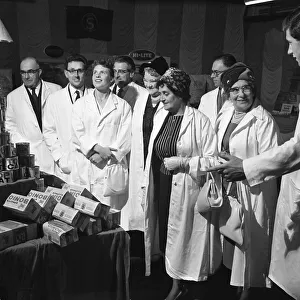 Local dignitaries during an open day at Spillers Foods in Gainsborough, Lincolnshire, 1962