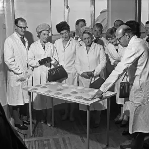 Local dignitaries during an open day at Spillers Foods in Gainsborough, Lincolnshire, 1962