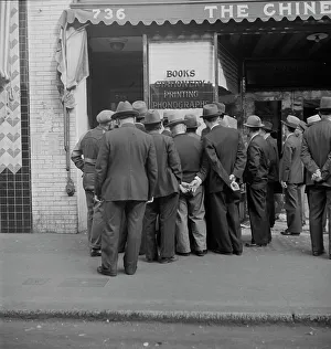 Chinatown Prints: In front of the local paper of San Francisco's Chinatown