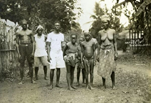 Images Dated 8th July 2010: Local people, Sierra Leone, 20th century