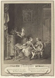 Salon Prints: L'occupation. Creator: Charles Louis Lingée