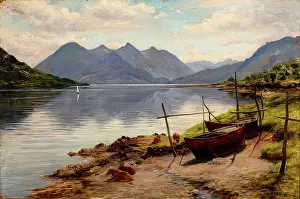 Aberdeen Art Gallery Museums Prints: Loch Duich and the Five Sisters, c1905. Creator: Joseph Farquharson