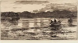 Water Surface Prints: Loch Scene, c1860-1904. Creator: Colin Hunter