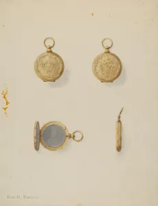 John H Prints: Locket, c. 1937. Creator: John H. Tercuzzi