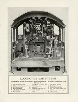 Clarence Winchester Gallery: Locomotive Cab Fittings, 1935-36. Creator: Unknown