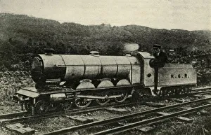 Gibbard Jackson Prints: A Locomotive of theRavenglass and Eskdale Railway, c1930. Creator: Unknown