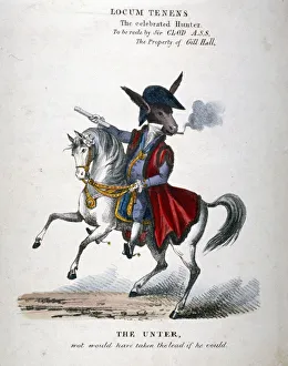 Stupid Prints: Locum Tenens, the celebrated Hunter, 1830