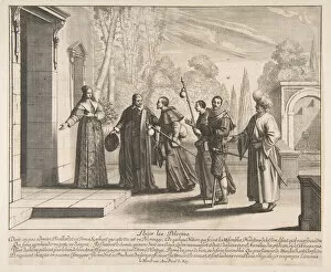 Lodging Pilgrims, possibly 1635. Creator: Abraham Bosse