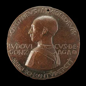 Antonio Di Puccio Pisano Gallery: Lodovico III Gonzaga, 1414-1478, 2nd Marquess of Mantua 1444 (obverse), c. 1447 / 1448