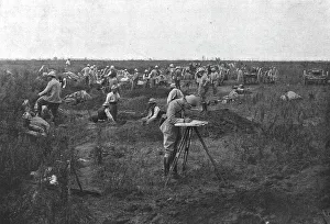 Advance Prints: L'offensive de la Somme: L'avance de la grosse artillerie, 1916. Creator: Unknown
