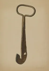 Logging Prints: Log Loading Hook, 1939. Creator: Harold Ballerd