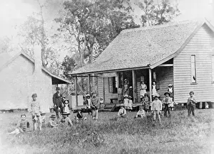 Brisbane Prints: Loganholme, Queensland, One Teacher School, 1895. Creator: Unknown