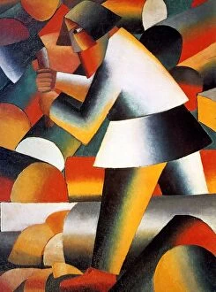 Abstract Collection: The Logger, 1912. Artist: Kazimir Malevich