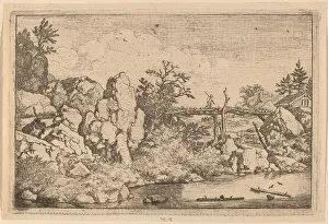 Albert Van Everdingen Gallery: Two Logs in the Water, probably c. 1645 / 1656. Creator: Allart van Everdingen