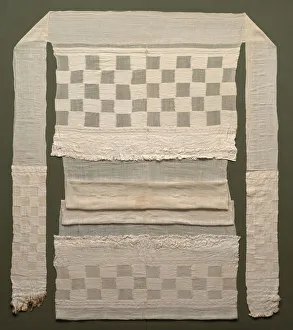 Plain Weave Prints: Loincloth, 1200-1460s. Creator: Unknown