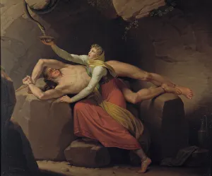Loki Prints: Loki and Siguna, 1810. Creator: CW Eckersberg