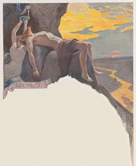 Emil 1855 1922 Collection: Loki and Sigyn. From Valhalla: Gods of the Teutons, c. 1905