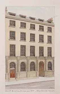 Lombard Street Prints: Lombard Street, London, c1850. Artist: Thomas Rowlandson