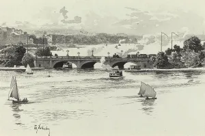 Fritz Stoltenberg Prints: Lombardsbrucke, 1893. Creator: Fritz Stoltenberg