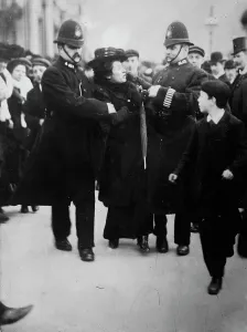 Equal Prints: London - arrest of a suffragette, between c1910 and c1915. Creator: Bain News Service