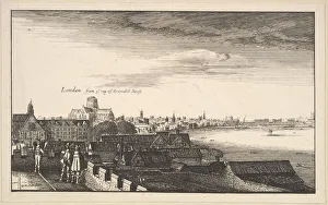 City Of London England Gallery: London from Arundel House, copy, 17th century (?). Creator: Wenceslaus Hollar