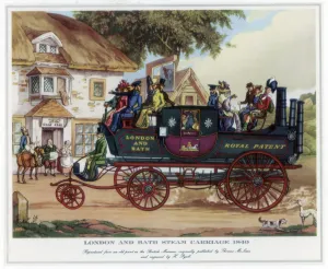 Henry Pyall Prints: London and Bath Steam Carriage, 1840, c1800-1840. Artist: Henry Pyall