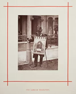 Street Life Gallery: The London Boardmen, 1877. Creator: John Thomson