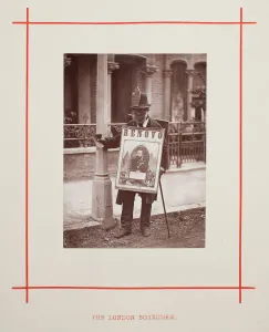 Hardship Collection: The London Boardmen, 1877. Creator: John Thomson