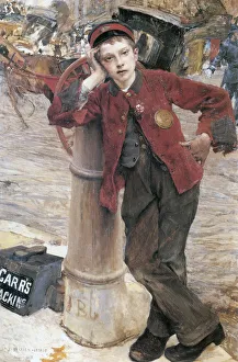 Sell Prints: The London Bootblack, 1882. Artist: Jules Bastien-Lepage