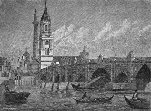 London Bridge, 1796, (1903). Artist: John Walker