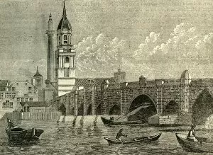London Bridge Gallery: London Bridge, c1872. Creator: Unknown