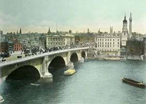 Fishmongers Company Prints: London Bridge, c1900s. Creator: Eyre & Spottiswoode
