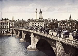 London Bridge, City of London, 1911. Artist: Pictorial Agency