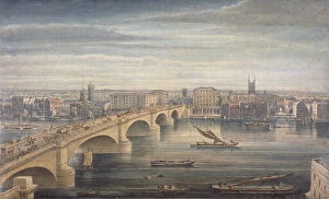 Bankside Gallery: London Bridge, London, c1835. Artist: G Yates