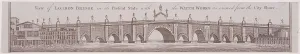 London Bridge (old), London, c1758