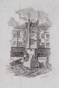 London Bridge (old), London. c1870. Artist: W Hughes